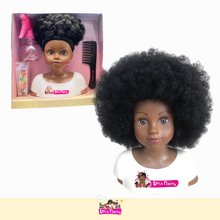 Charger l'image dans la galerie, La tête à coiffer afro Little Nappy et ses accessoires pour enfant !