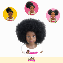 Charger l'image dans la galerie, La tête à coiffer afro Little Nappy et ses accessoires pour enfant !