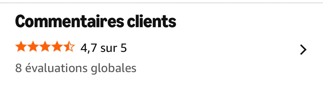 Note Amazon du livre Little Nappy Tome 1 : 4,7 sur 5 sur 8 évaluations clients
