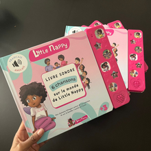 Charger l'image dans la galerie, LIVRE SONORE LITTLE NAPPY - Plongez dans l'univers de l'héroïne afro en 6 chansons français-anglais!