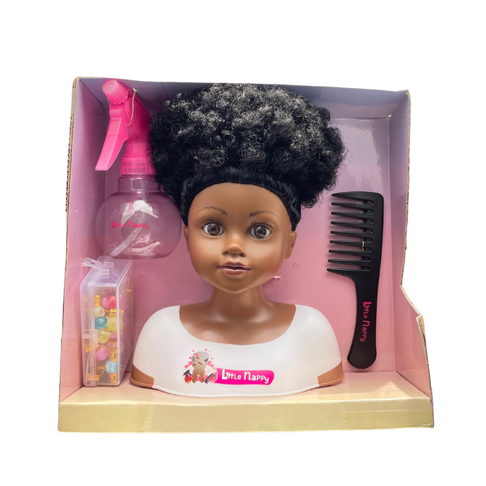 Une tête à coiffer afro pour enfants : le jouet éducatif qui stimule la créativité !