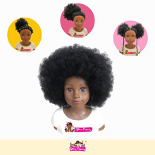 Charger l&#39;image dans la galerie, La tête à coiffer afro Little Nappy et ses accessoires pour enfant !
