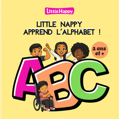 Little Nappy apprend l'alphabet — imagier illustré pour enfant noir dès 2 ans