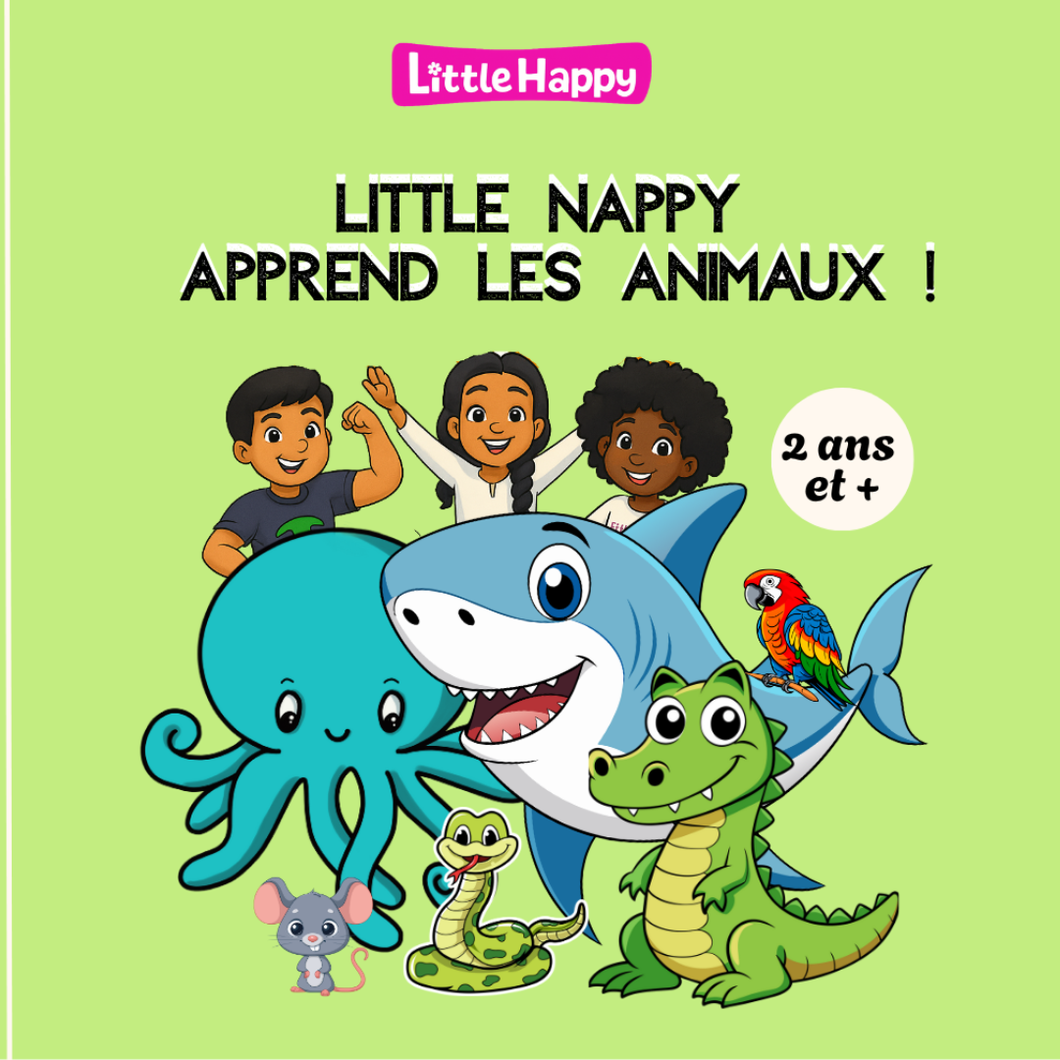 Little nappy apprend les animaux