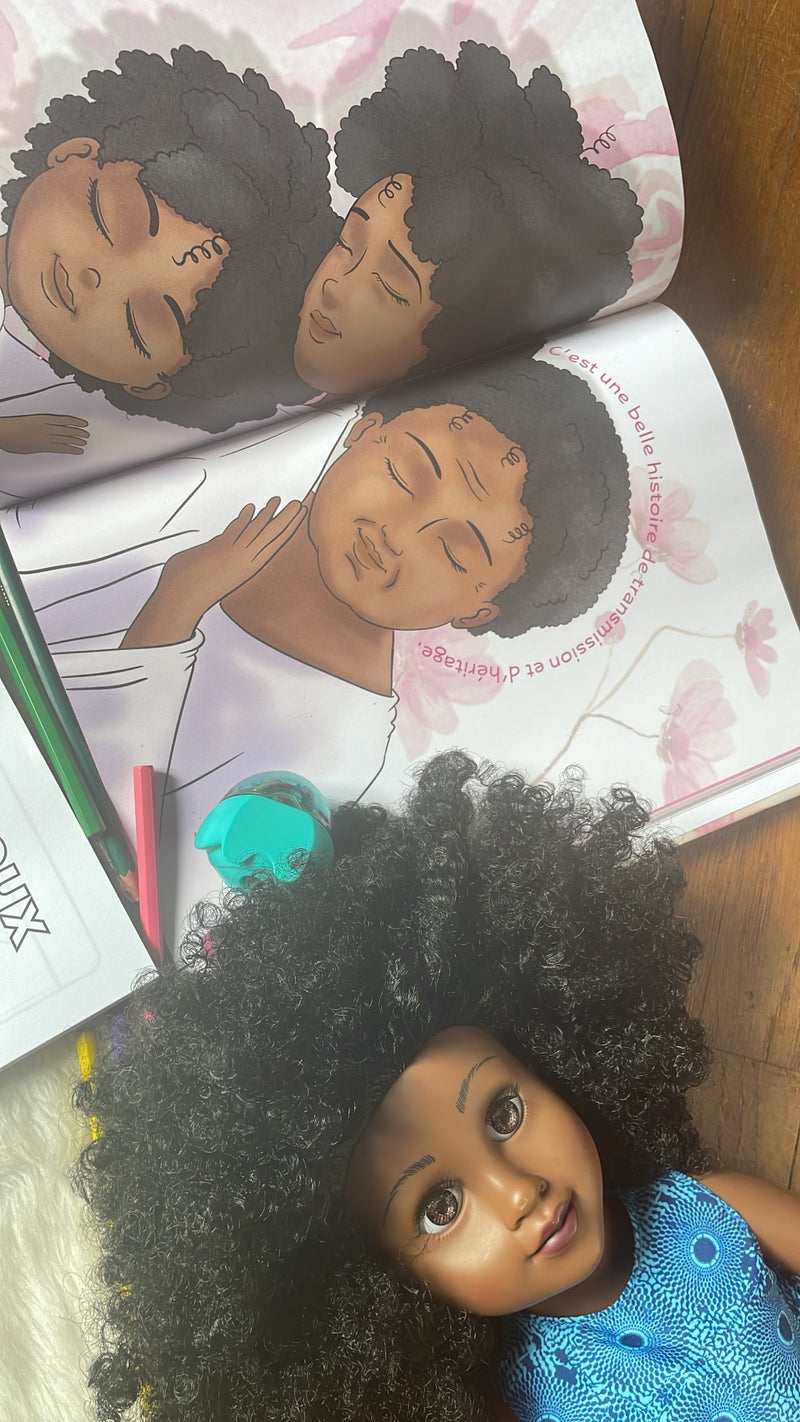 Tome 1 — Maman m'apprend à m'occuper de mes cheveux afro | Livre bilingue dès 6 ans