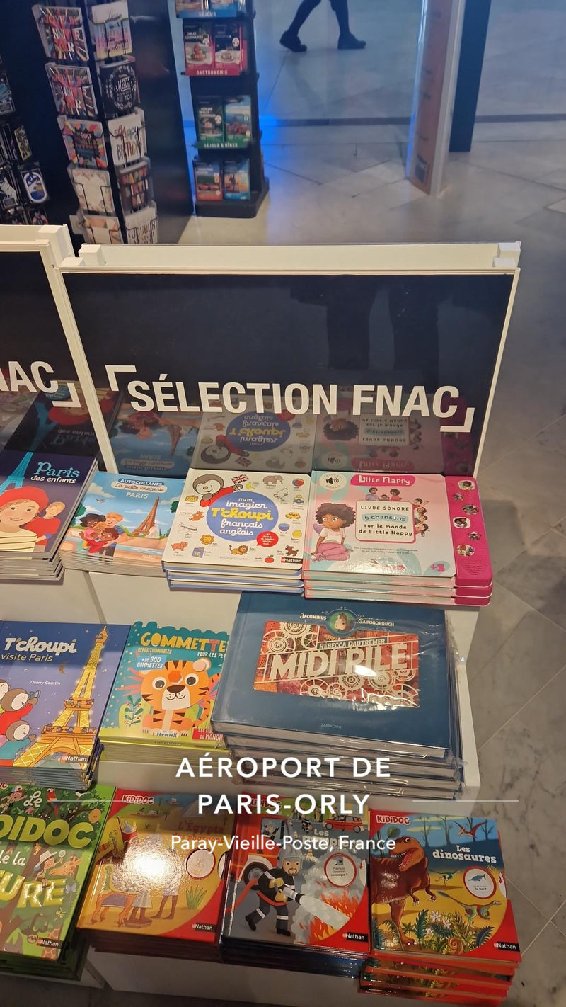 Livre sonore Little Nappy — 6 chansons en français et en anglais, dès 3 ans