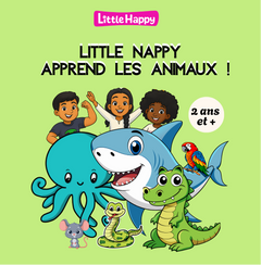 Pack 4 cahiers d'activités Little Nappy - alphabet, anglais, coloriage et animaux