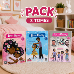Pack Trilogie Little Nappy — les tomes 1, 2 et 3 réunis, livres bilingues français-anglais avec version audio