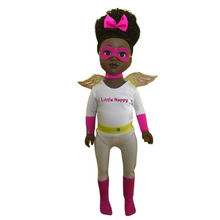 Charger l&#39;image dans la galerie, La poupée afro Little Nappy - l&#39;héroïne des livres et du dessin animé sur YouTube à partir de 4 ans avec son sac transportable rouge pour l&#39;emmener partout ! !
